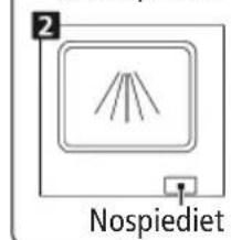 2 Nospiediet
