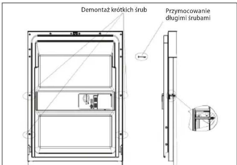 Concept MNV3360 - Wymiary i mocowanie płyty kryjącej na drzwiczkach zmywarki - 3