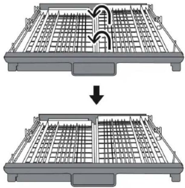 Concept MN3360SS - POSITIONING OF THE CUTLERY BASKET - 3