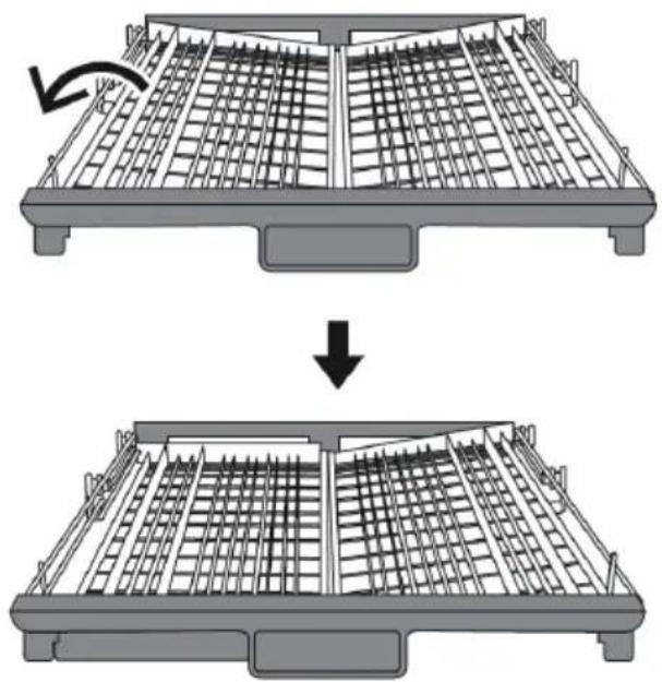 Concept MN3360WH - POSITIONING OF THE CUTLERY BASKET - 1