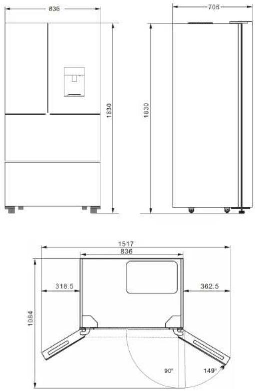 Concept LA6683DS - INSTALLATION OF THE APPLIANCE - 1