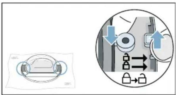 SIEMENS WT47XEH0CS - Výměna dorazu dvířek se provádí následovně: - 5