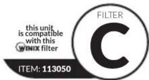 this unit is compatible with this WINIX filter ITEM: 113050 FILTER C