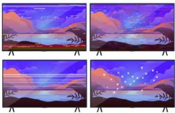 SAMSUNG UA65AU9000K - When the TV screen does not display properly - 4