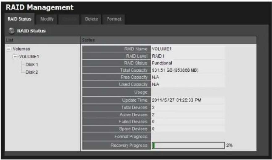 NUUO Crystal NT-4040R - Create a RAID Volume - 5