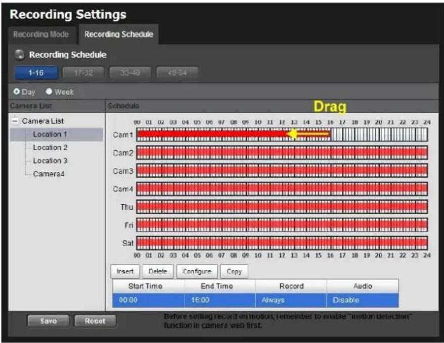 NUUO Crystal NT-4040R - Recording Schedule / Event Setup - 11