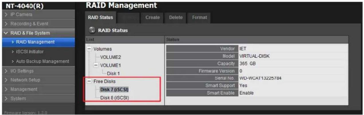 NUUO Crystal NT-4040R - Create an External Storage on iSCSI - 3