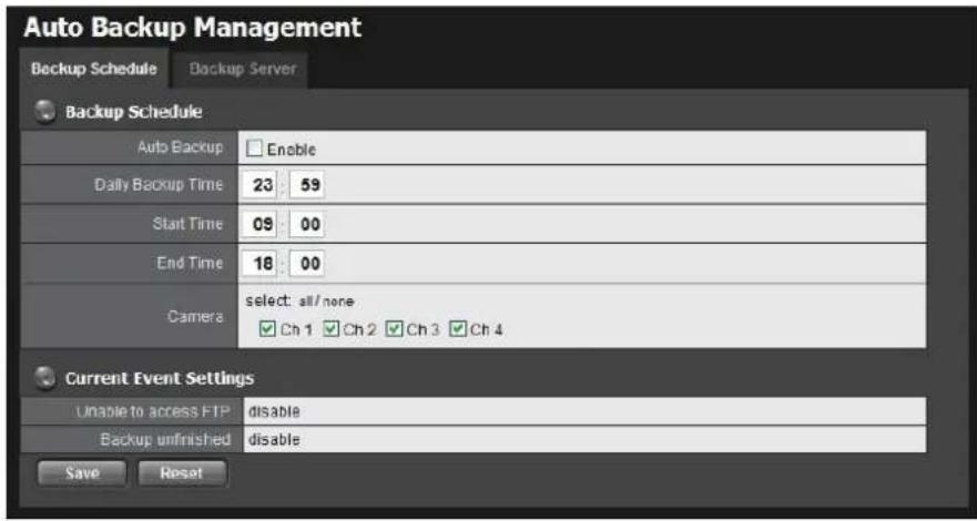 NUUO Crystal NT-4040R - Set up Backup Schedule - 1