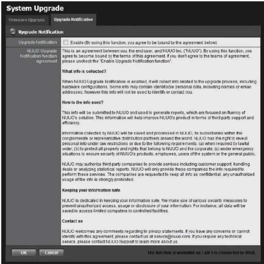 NUUO Crystal NT-4040R - Upgrade Notification - 1