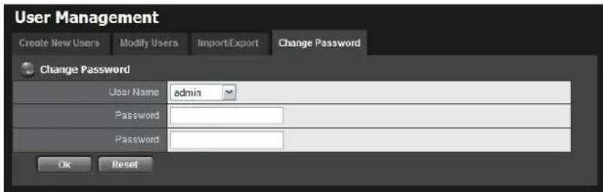 NUUO Crystal NT-4040R - Change a User's Password - 1