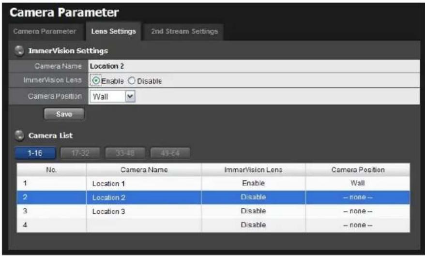 NUUO Crystal NT-4040R - Set up Lens Settings - 1