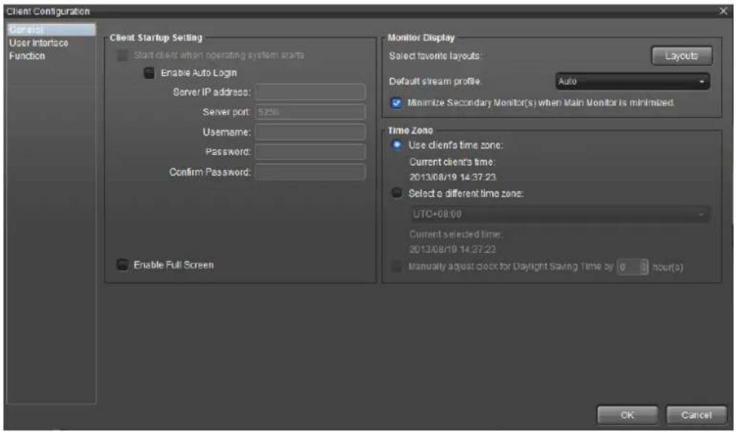 NUUO Crystal CT- 8000R - From the Top Toolbar of the NuClient, click the "global" icon - 2