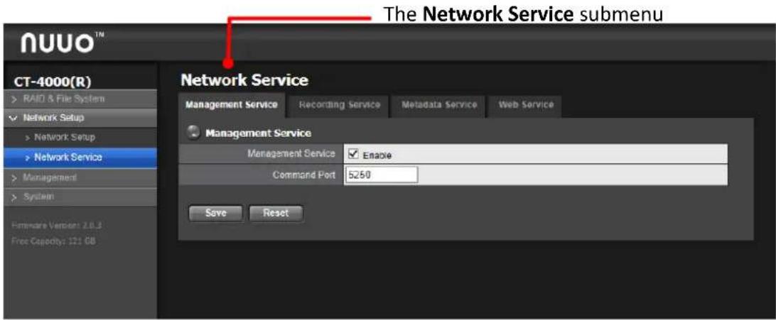 NUUO Crystal CT- 8000R - Network Service - 1