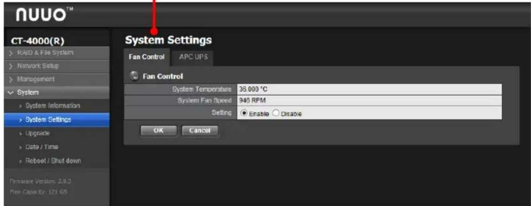 NUUO Crystal CT- 8000R - System Settings - 1