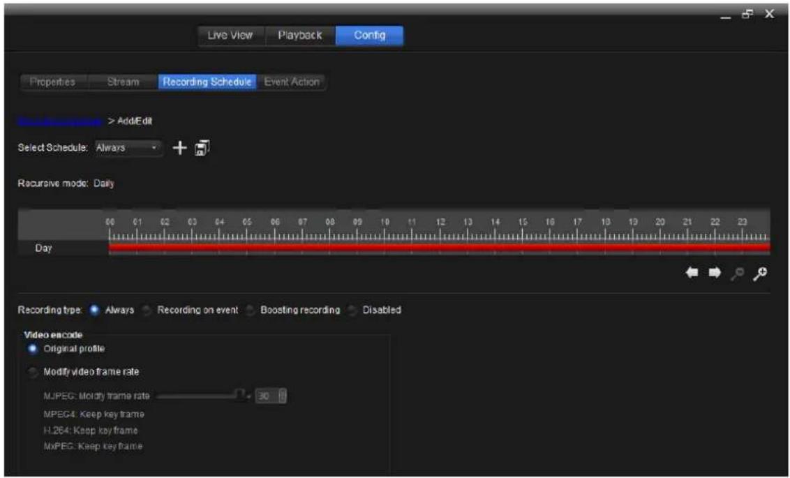 NUUO Crystal CT- 8000R - Add A Recording Schedule to A Camera - 3