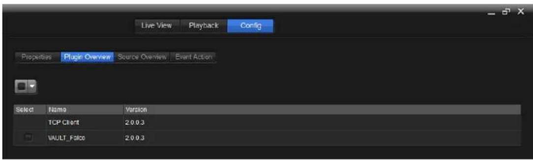 NUUO Crystal CT- 8000R - Click the Plugin Overview tab. - 2