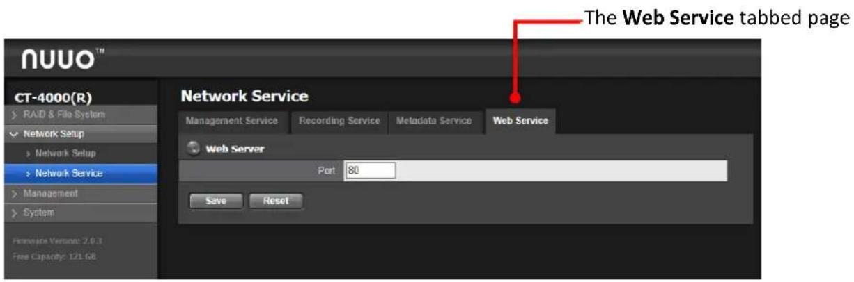 NUUO Crystal CT- 8000R - Web Service - 1