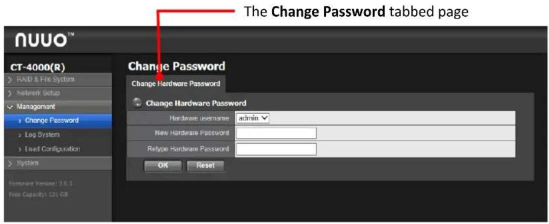 NUUO Crystal CT- 8000R - Change Password - 1