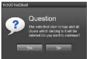 NUUO Crystal CT- 8000R - Delete A User Group - 4