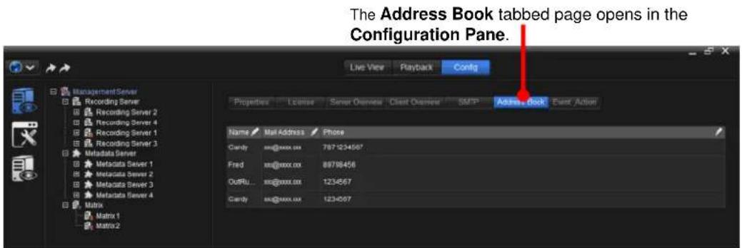 NUUO Crystal CT- 8000R - Address Book - 2
