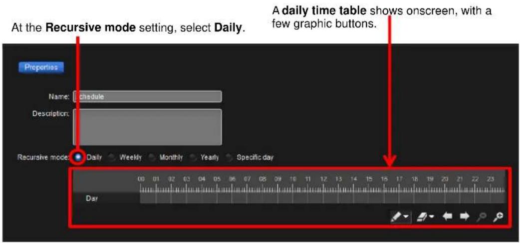 NUUO Crystal CT- 8000R - "Daily" settings - 2