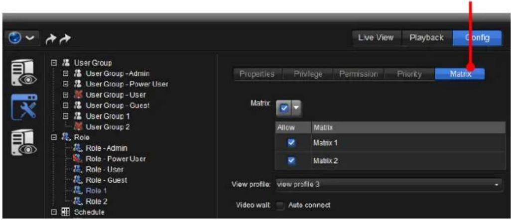 NUUO Crystal CT- 8000R - From the Conguraon Pane, click the tab Matrix. - 1