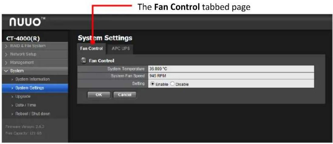 NUUO Crystal CT- 8000R - Fan Control - 1