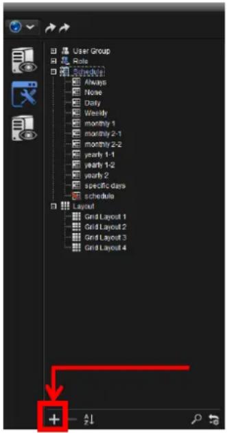 NUUO Crystal CT- 8000R - Create A Schedule - 2