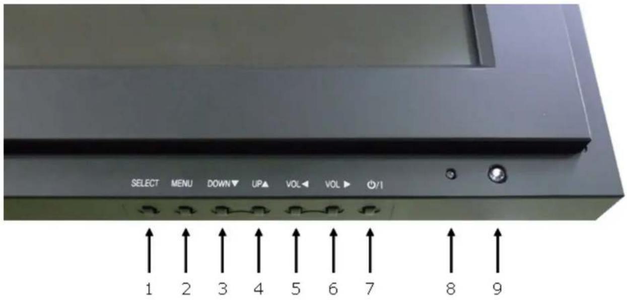 Vicon VM-632LCD-2 - FRONT KEY CONTROL - 1