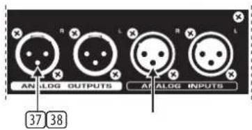 AN ALOG OUTPUTS AN ALOG INPUTS 37 38