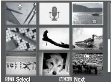 SET Select MENU Next