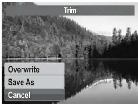 Trim Overwrite Save As Cancel