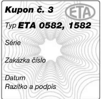 Eta Nela - ZÁRUČNÍ LIST • ZÁRUČNÝ LIST - 2