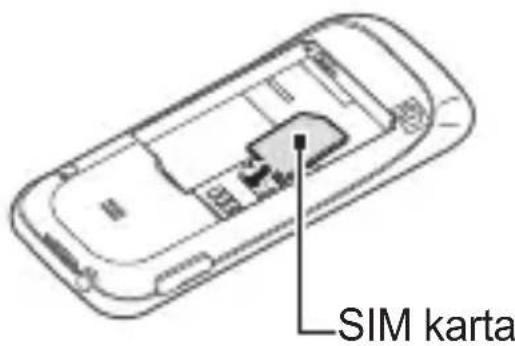 SAMSUNG E1280 - Vložení SIM karet a baterie - 2
