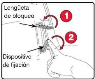 Lengüeta de bloqueo Dispositivo de fijación