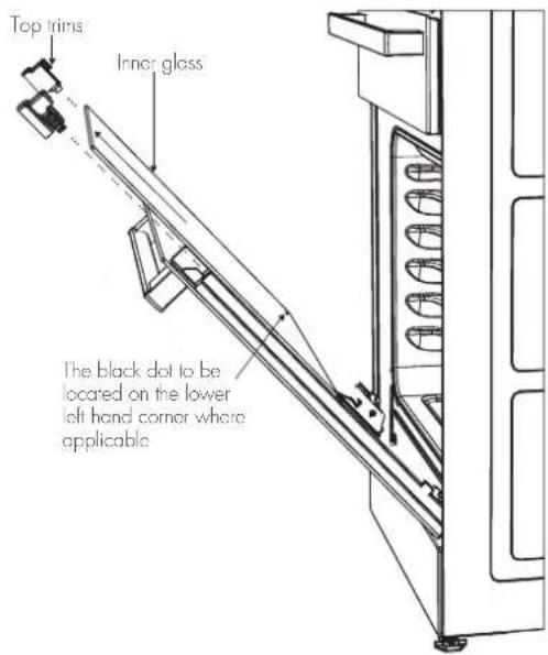 Chef CFG504SBNG - To remove the inner door glass for cleaning - 4