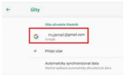 Üčty Üčty uživatele Vlastnik Gujemail@gmail.com Google + Přidat účet Automaticky synchronizovat data Nechat aplikace automaticky aktualizovat data