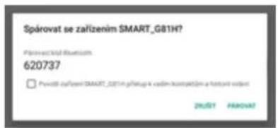 Spárovat se zařízením SMART_G81H? Plasvočník Slavoučním 620737 □ Povlosti zařízení SMART_G81H přístupu a vzdím kontepadzím a historní voděn ZRUSTI PARVAT