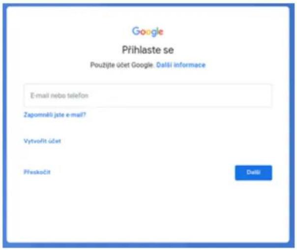 Google Přihlaste se Použijte účet Google: Dalši informace E-mail nebo telefon Zagomněli jste e-mail? Vytvořit účet PřeskoČit Dalši