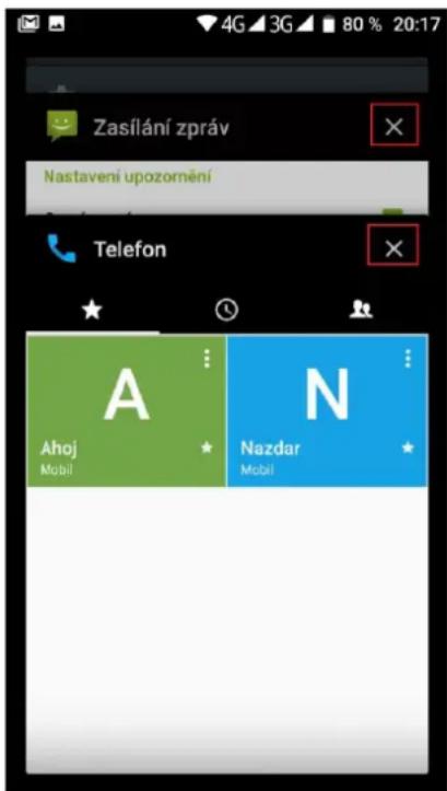 Zasílání zpráv Nastavení upozornení Telefon A Ahoj Mobil N Nazdar Mobil