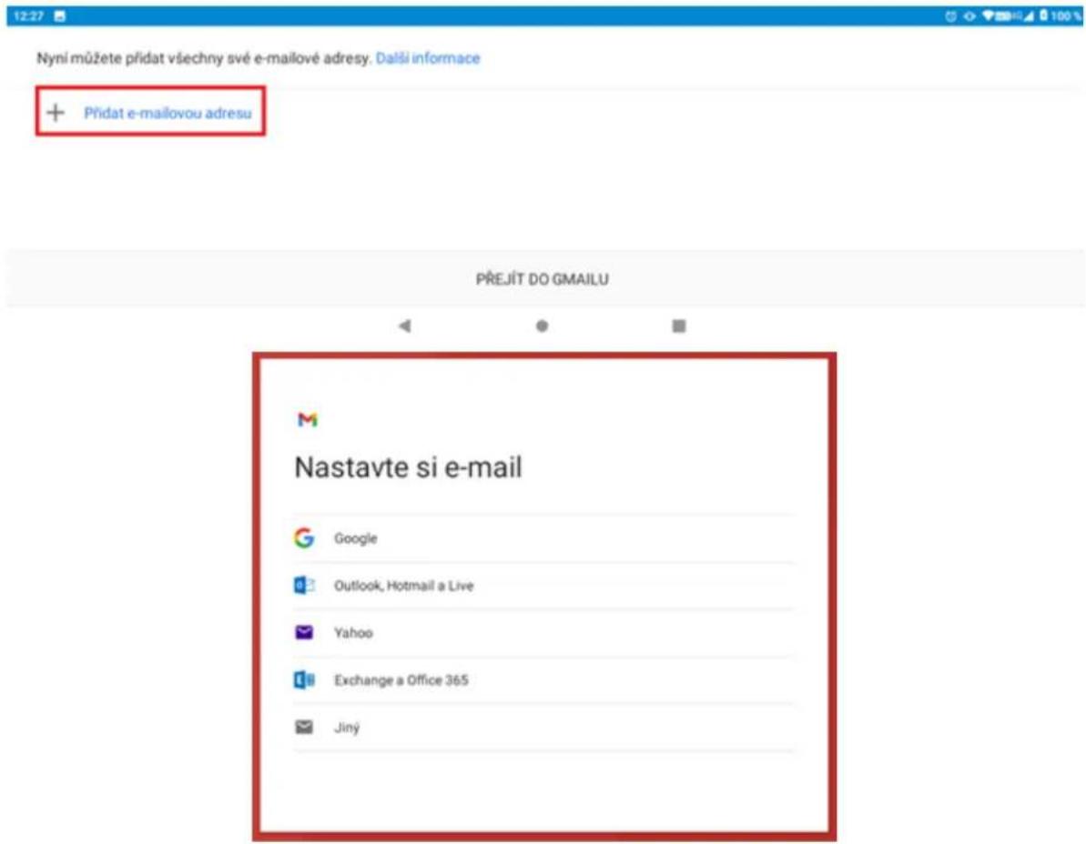 Nyní můžete přidat všechny své e-mailové adresy. Další informace + Přidat e-mailovou adresu PŘEJÍT DO GMAILU Nastavte si e-mail Google Outlook, Hotmail a Live Yahoo Exchange a Office 365 Jiný