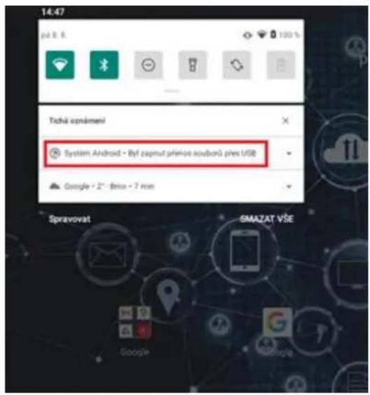 14.47 pá 8.6 Tchá oznámění System Android - Byf zapnut prénice svobnog přes USB Google - 2" dřina - 7 mm Spravovat GMAZAT VŠE Google