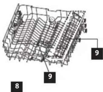 Technical diagram of a 3D mechanical component with numbered annotations pointing to specific parts.
