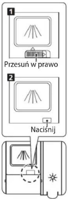 1 Przesuń w prawo 2 Nacisnij