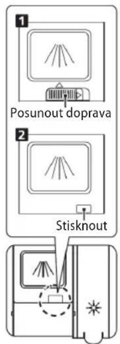 1 Posunout doprava 2 Stisknout