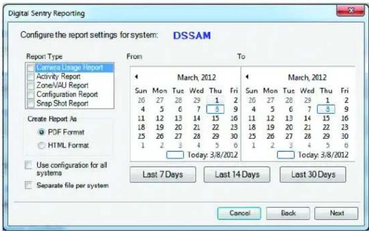 Pelco Digital Sentry DSSRV2-040 - DIGITAL SENTRY REPORTS - 3