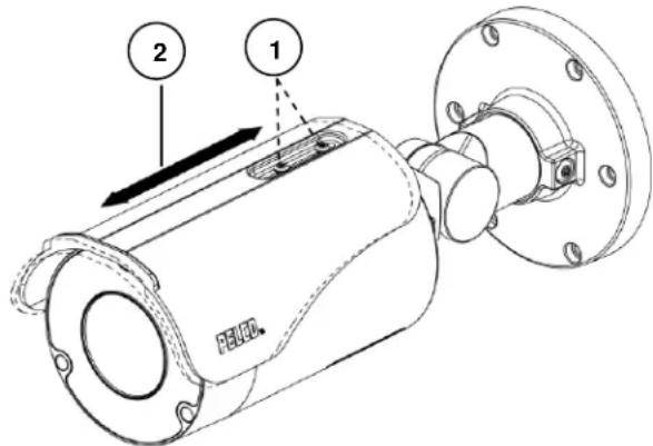 Pelco Sarix Professional IBP531-1ER - Adjusting the Sun Shield - 1
