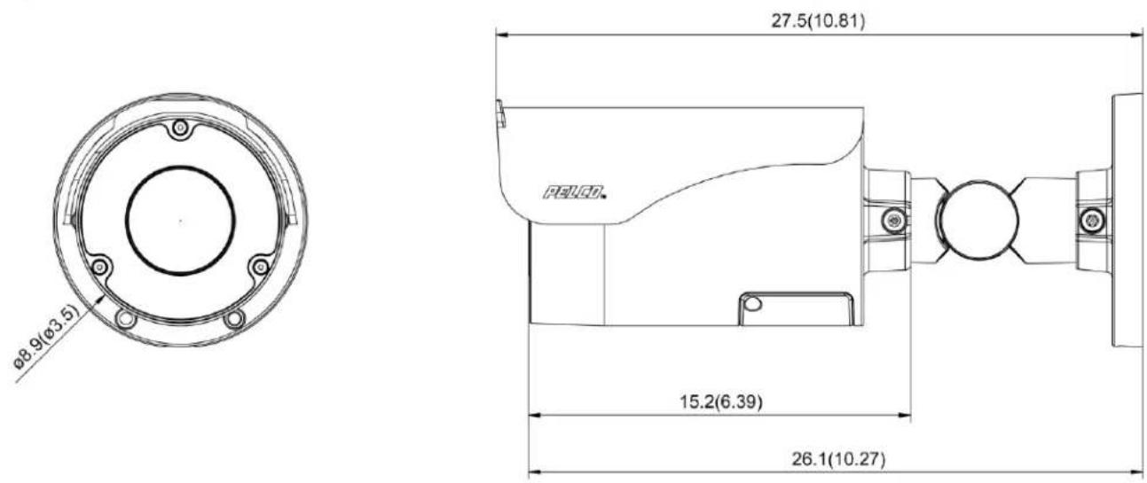 Pelco Sarix Professional IBP531-1ER - Dimensions - 2