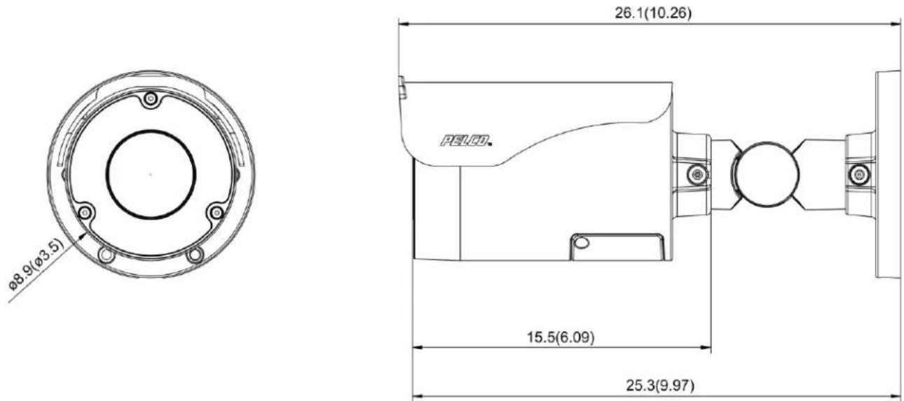 Pelco Sarix Professional IBP531-1ER - Dimensions - 3