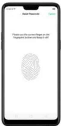 Realme 8s 5G - Use fingerprint to reset passcode - 3